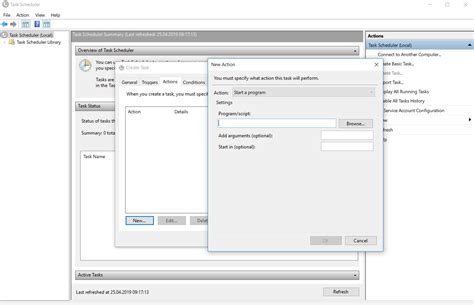 task scheduler action examples.